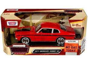 عکس جعبه کلکسیونی ماکت ماشین فلزی موتورمکس Motormax مدل 1:24 1971 Mercury Comet GT