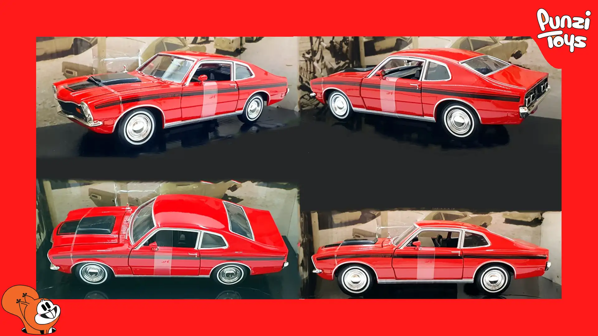 بنر دسکتاپ ماکت ماشین فلزی موتورمکس Motormax مدل 1:24 1971 Mercury Comet GT