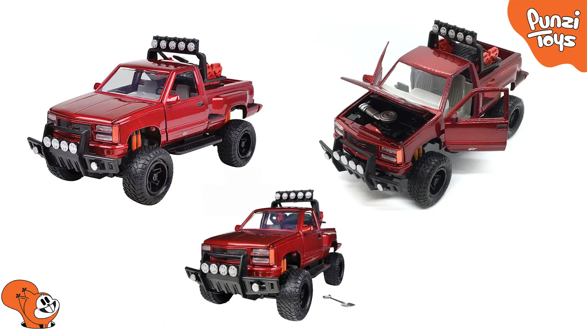 بنر ماشین مدل فلزی sierra gt pickup