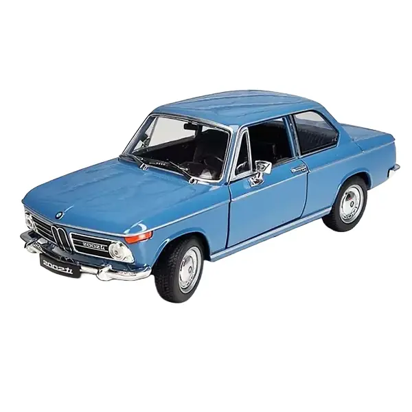 ماکت فلزی BMW 2002 برند Welly مدل 24053W در مقیاس 1:24 با طراحی کلاسیک، بدنه فلزی و مناسب کلکسیون خودروهای قدیمی و اسپرت آلمانی