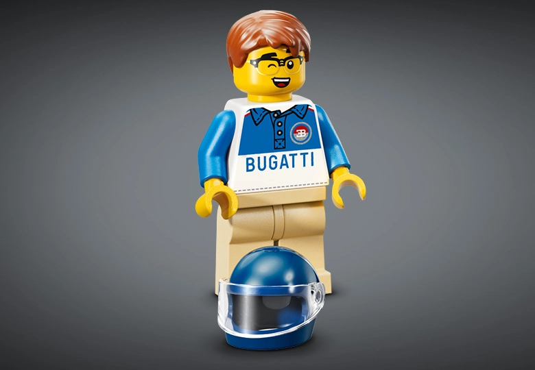 عکس مینی فیگور راننده LEGO SPEED Champions Bugatti Vision Gran Turismo