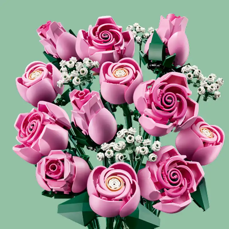 لگو بوتانیکال مدل 10374 دسته گل رز صورتی LEGO Botanicals Bouquet Of Pink Roses