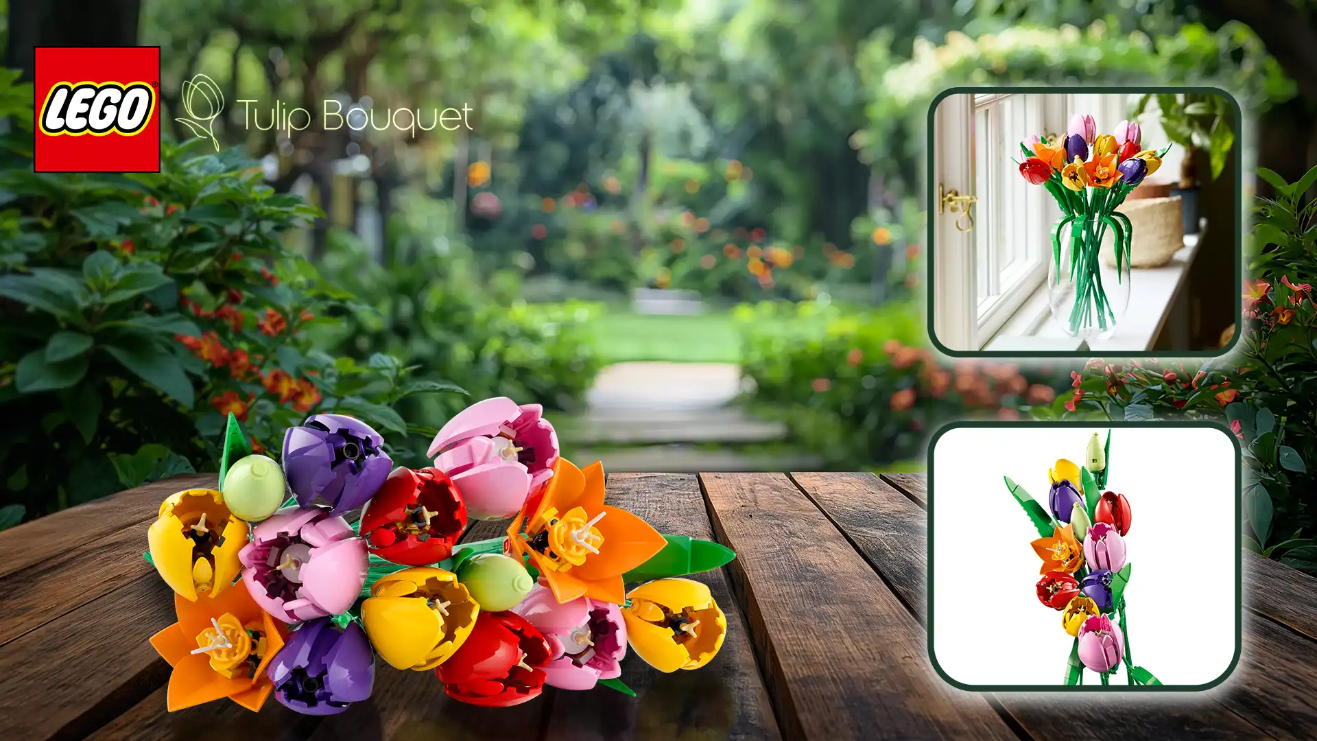 بنر دسکتاپ LEGO Botanicals Tulip Bouquet