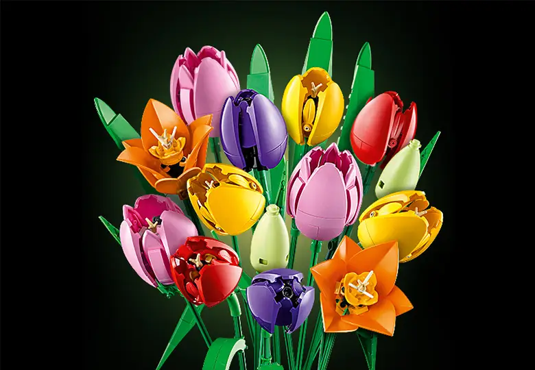 لگو رنگارنگ گل LEGO Botanicals Tulip Bouquet