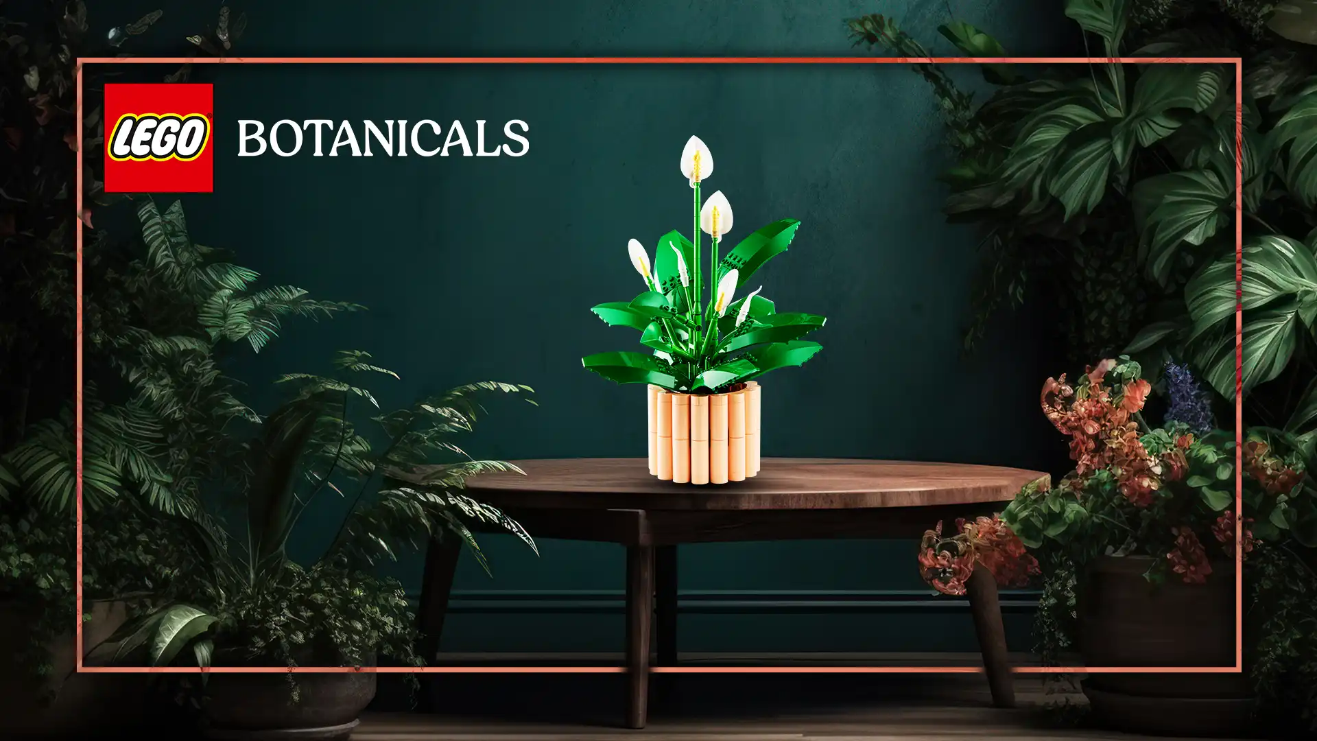 بنر دسکتاپ LEGO Botanicals Peace Lily
