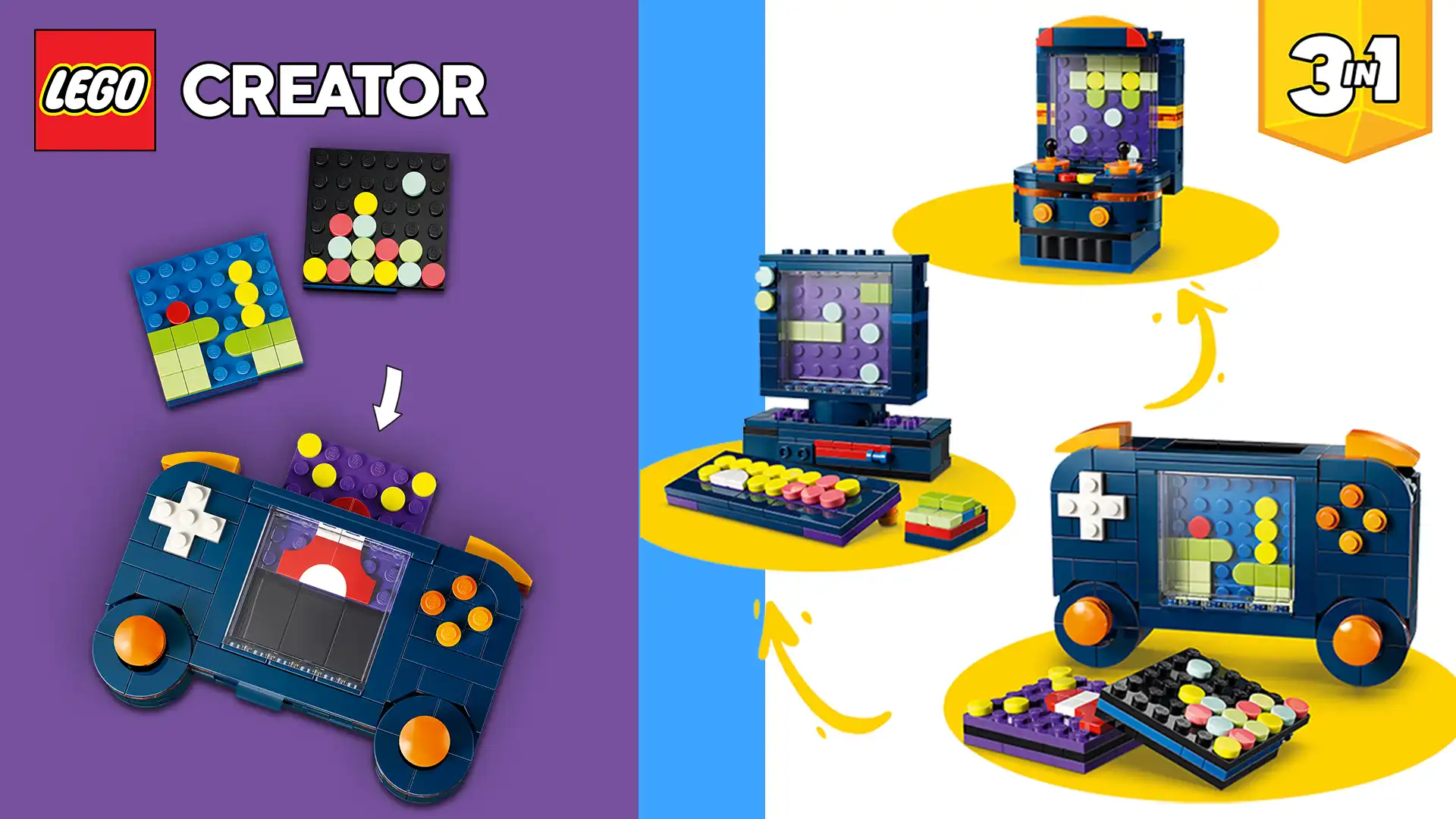 بنر دسکتاپ LEGO Creator Retro Gaming Console