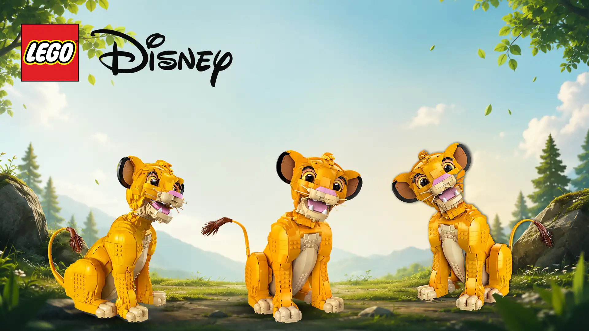 بنر دسکتاپ LEGO Disney Young Simba the Lion King