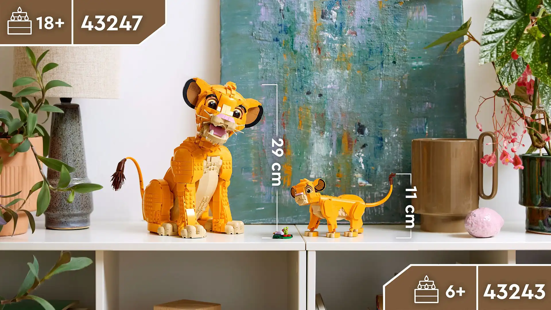 اندازه ارتفاع LEGO Disney Young Simba the Lion King