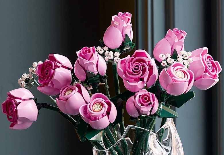 رز صورتی تازه LEGO Botanicals Bouquet Of Pink Roses