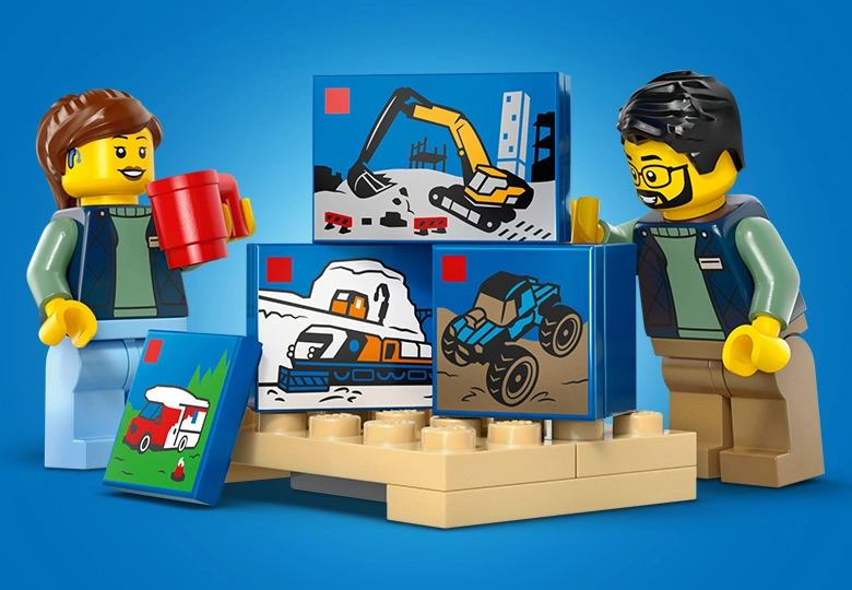 عکس مینی فیگورهای LEGO The LEGO Van 60500