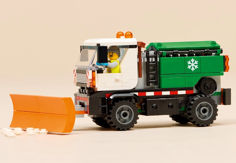 عکس برف روب کلاسیک LEGO City Snowplow 60490