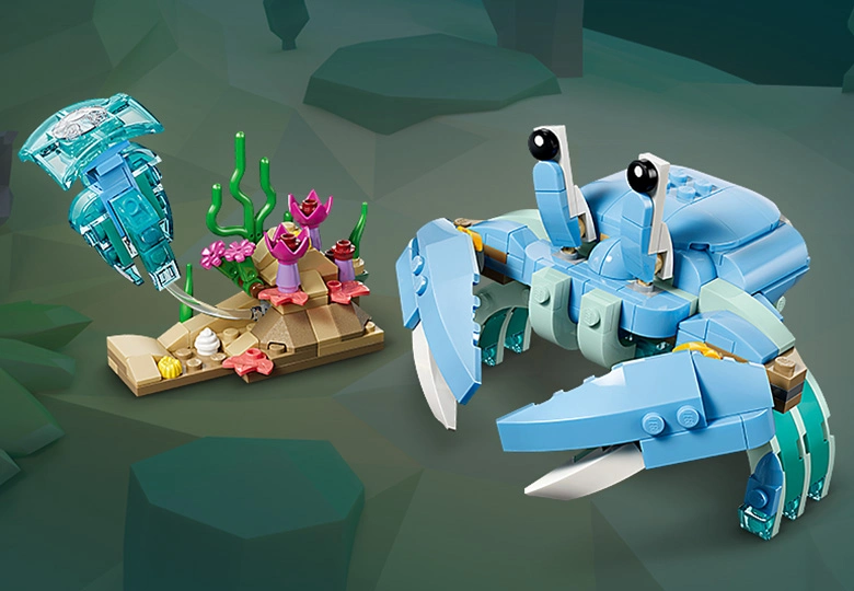 عکس ساخته شده خرچنگ LEGO Creator Sea Animals: Beautiful Dolphins