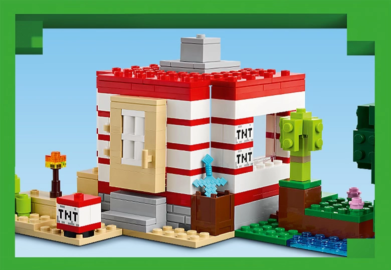 خونه جنگلی LEGO Minecraft The TNT Jungle House