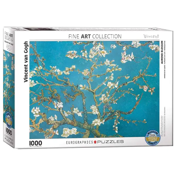 خرید پازل 1000 تکه Eurographics طرح شکوفه‌های بادام اثر ونسان ون گوگ