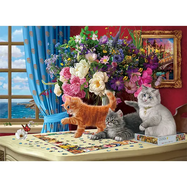 تصویر کامل پازل Puzzling Cats