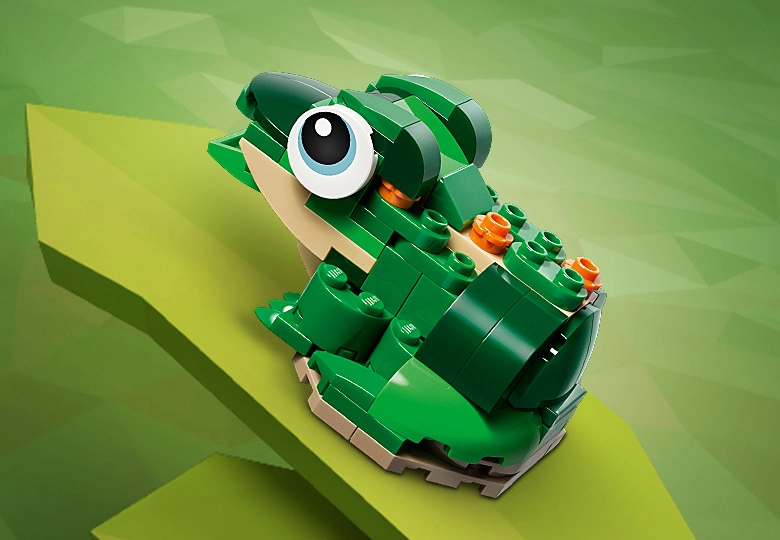 عکس قورباغه LEGO Creator Turtle with a Water Lily Flower