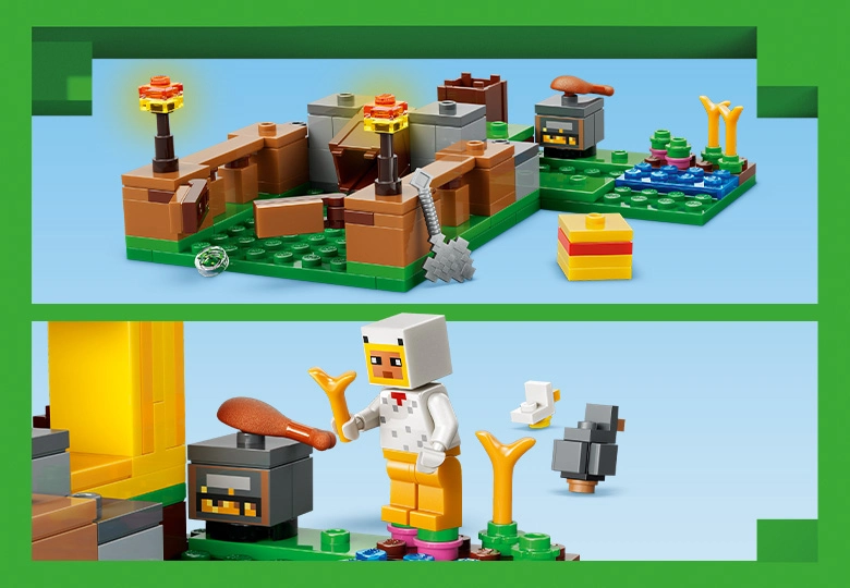 عکس آیتم های ماینکرفتی LEGO Minecraft Chicken Farm 21585