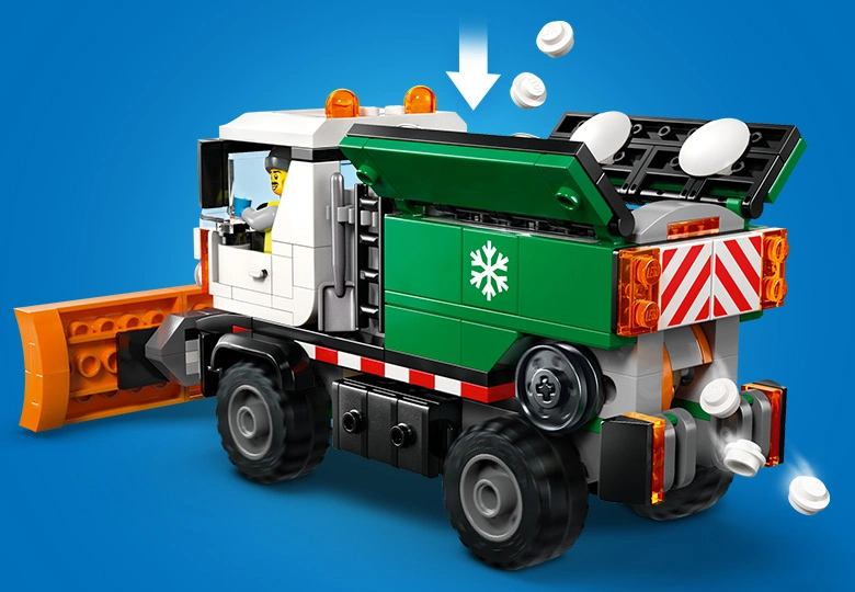 عکس مشابه برف روب واقعی LEGO City Snowplow 60490