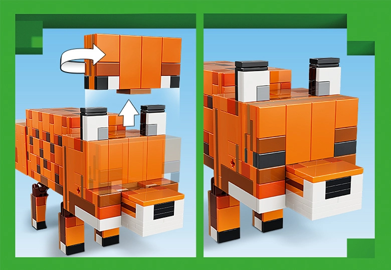 عکس باز و بسته شدن چشم روباهLego Minecraft The Fox 21588