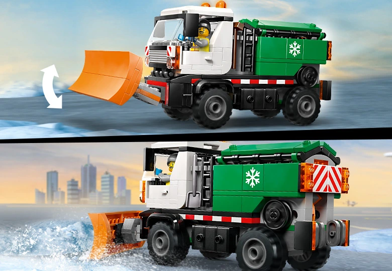 عکس تیغه متحرک LEGO City Snowplow 60490