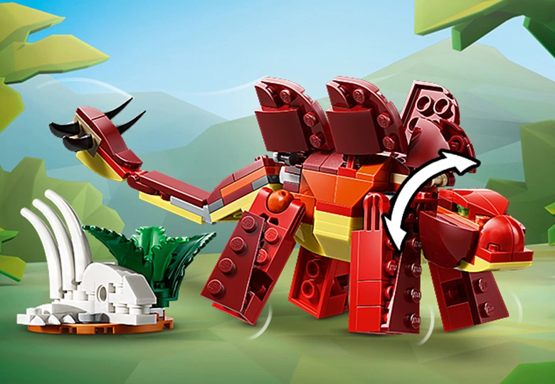 عکس دایناسور استگوسوروس LEGO Creator Fierce Dinosaur