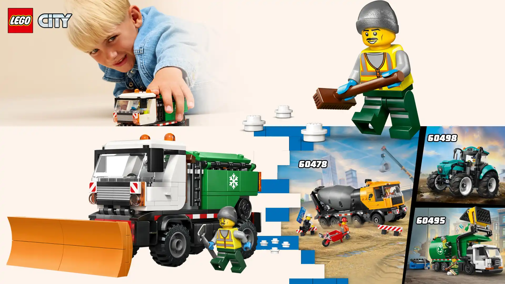 بنر دسکتاپ LEGO City Snowplow 60490
