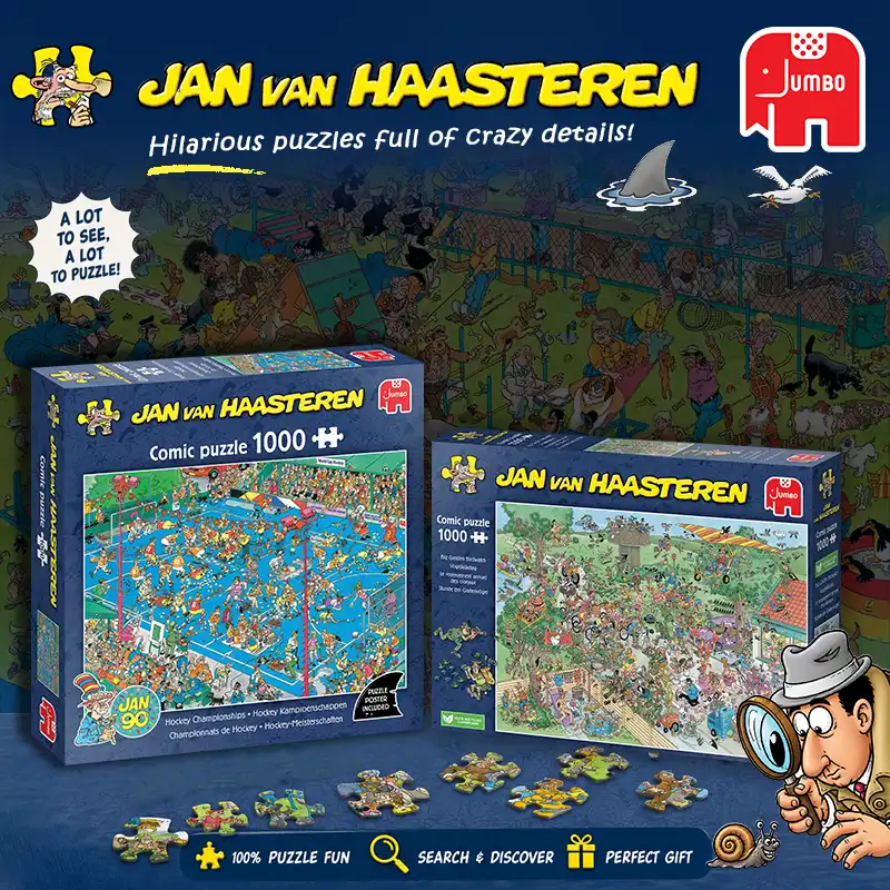 پازل های کارتونی و چذاب jan van haasteren