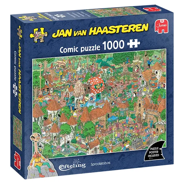 خرید پازل 1000 تکه Jan van Haasteren جامبو طرح جنگل افسانه‌ای افتلینگ
