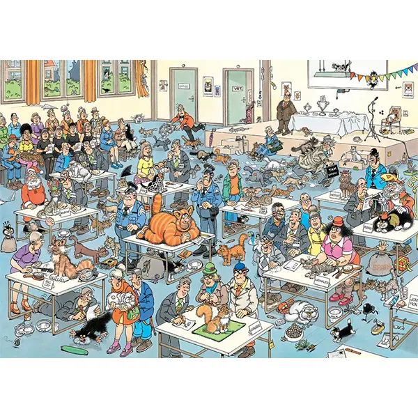 پازل طنز 1000 تکه جامبو نمایشگاه گربهها