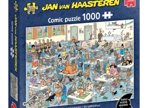 خرید پازل 1000 تکه Jan van Haasteren جامبو طرح نمایشگاه گربهها