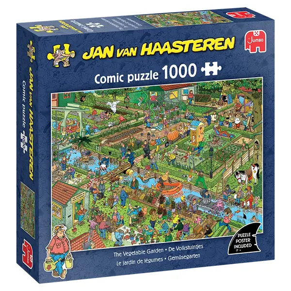 خرید پازل 1000 تکه Jan van Haasteren جامبو طرح باغ سبزیجات
