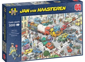 خرید پازل 3000 تکه Jan van Haasteren جامبو طرح هرجومرج ترافیکی