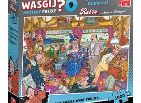 خرید پازل 1000 تکه معمایی Wasgij Retro Mystery جامبو طرح سرقت بزرگ قطار
