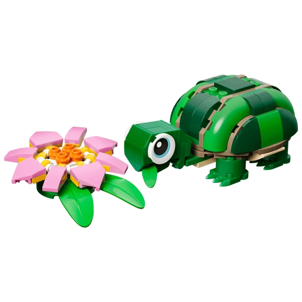 قیمت LEGO Creator Turtle with a Water Lily Flower اورجینال دانمارکی