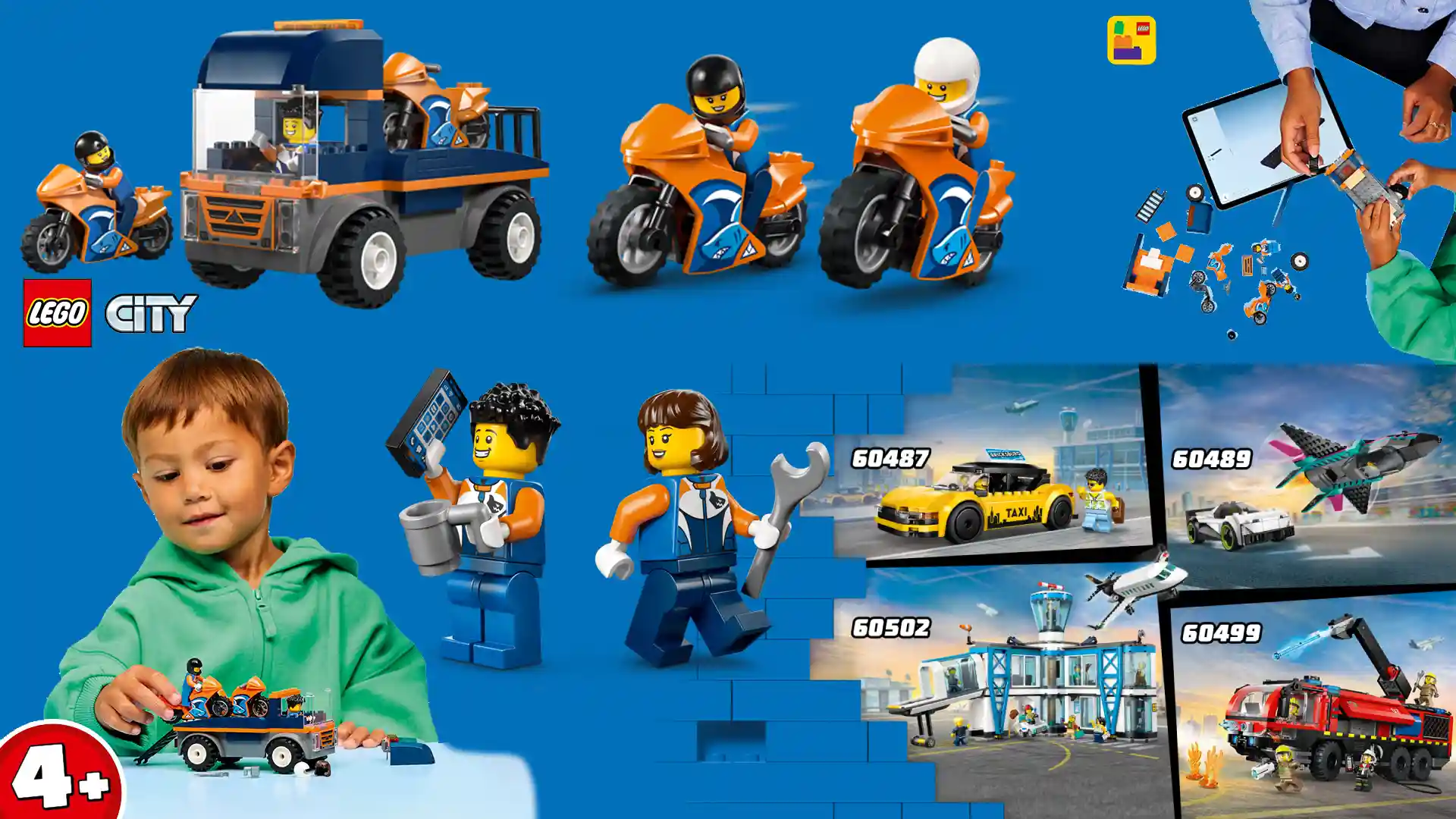 بنر اصلی Lego City Motorcycle Transporter