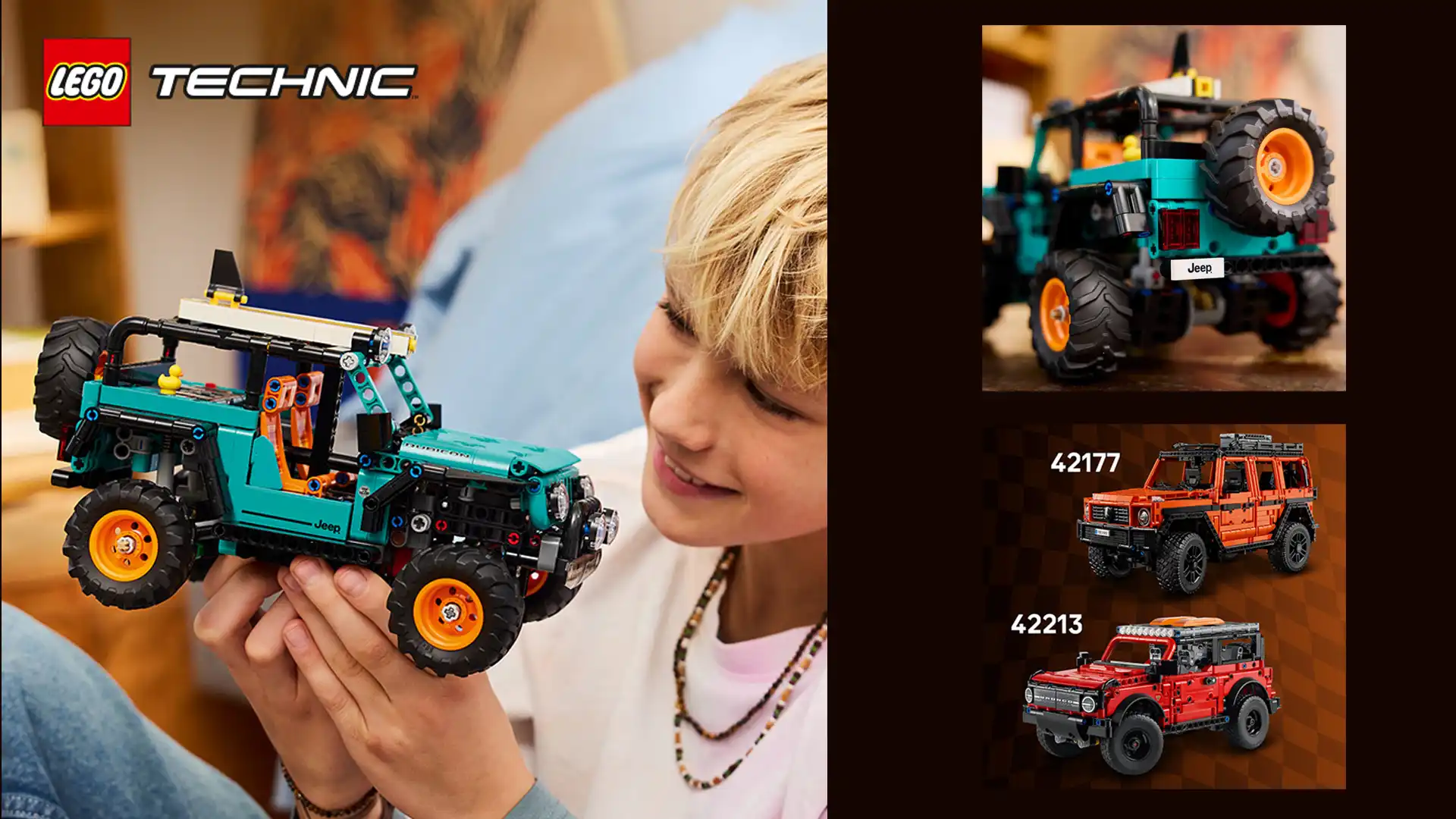 بنر اصلی دسکتاپ LEGO Technic Jeep Wrangler Rubicon