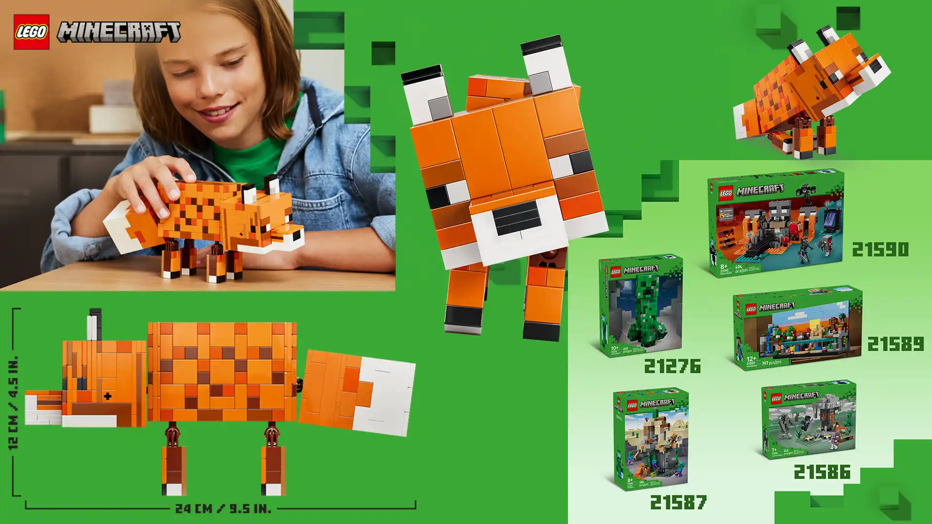 بنر اصلی دسکتاپ Lego Minecraft The Fox 21588