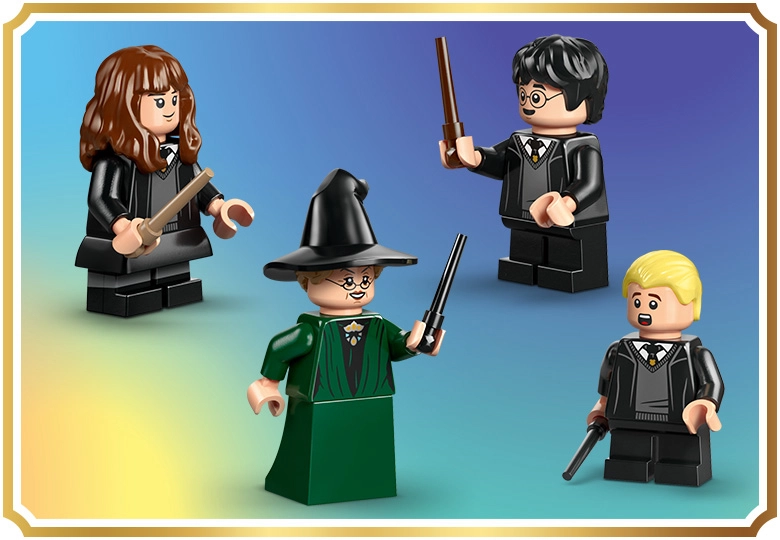 عکس 4 مینی فیگور Lego Harry Potter Hogwarts Castle Sorting Hat Ceremony