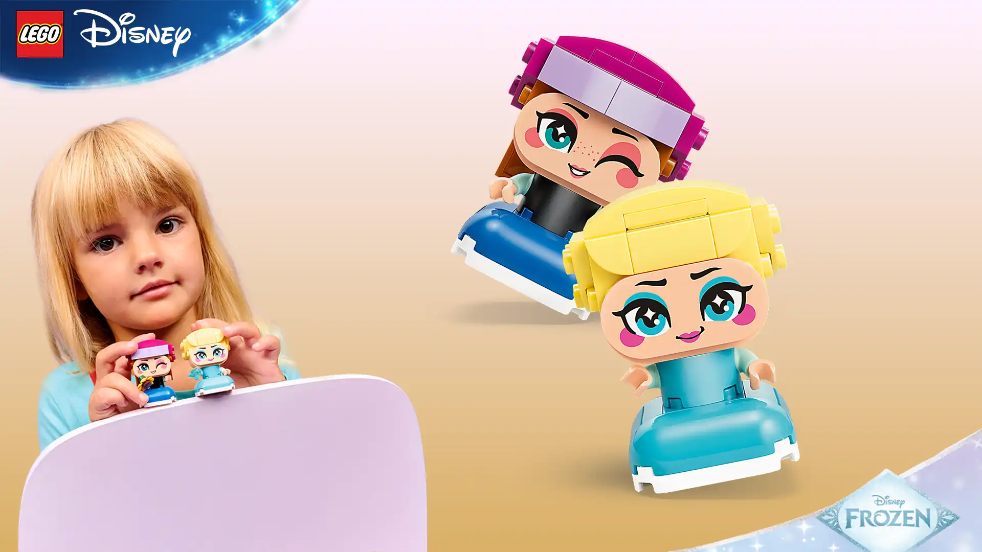 بنر اصلی دسکتاپ LEGO Disney Mini Anna & Elsa