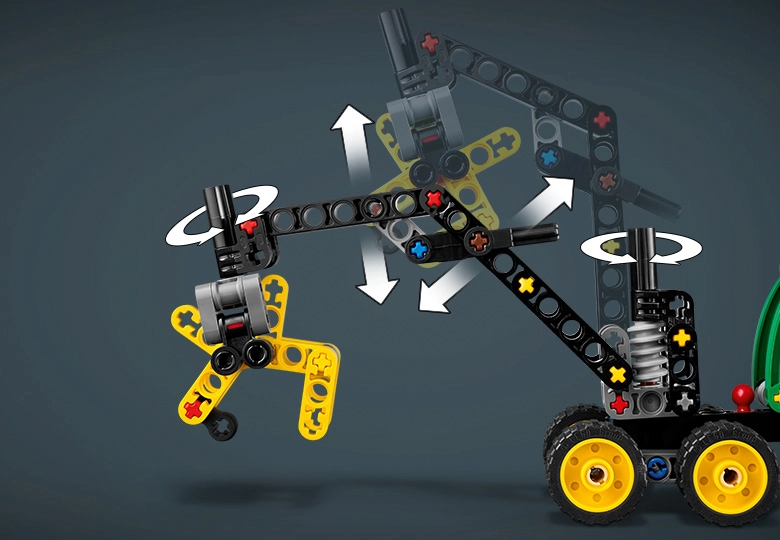 عکس بازوی چرخان LEGO Technic John Deere 1470H Wheeled Harvester