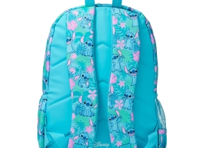 کوله پشتی مدرسهای دخترانه اسمیگل طرح Stitch با سه محفظه زیپدار