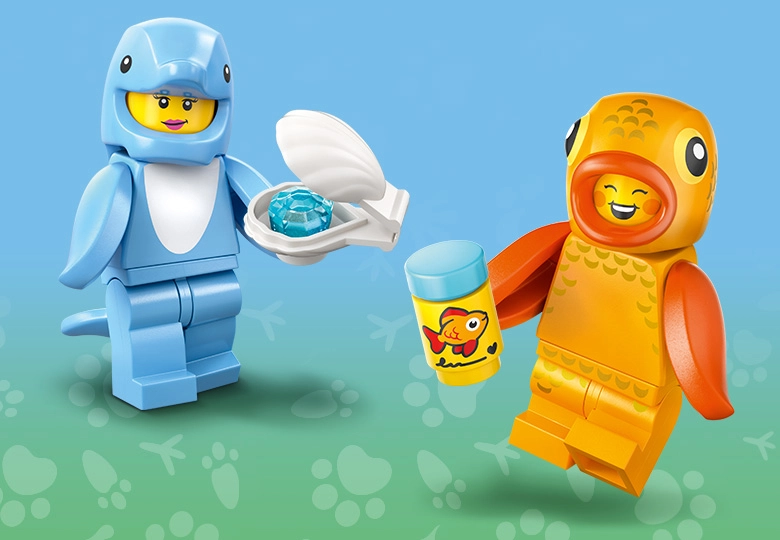عکس تفریح در زیر آب Minifigures Animals Series 28 مدل 71051