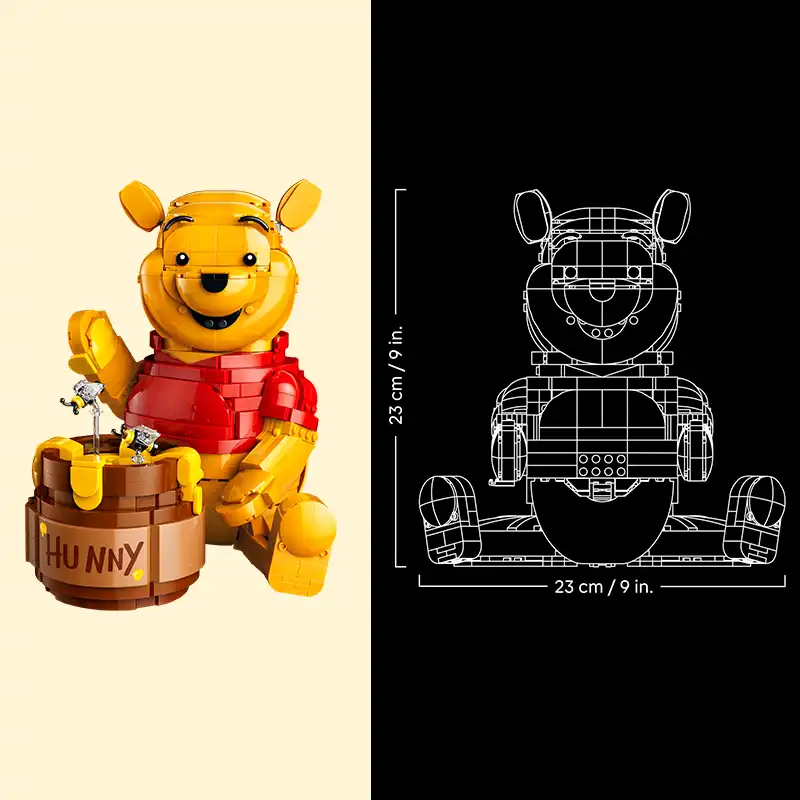 ابعاد ارتفاع LEGO Disney Winnie The Pooh 43300