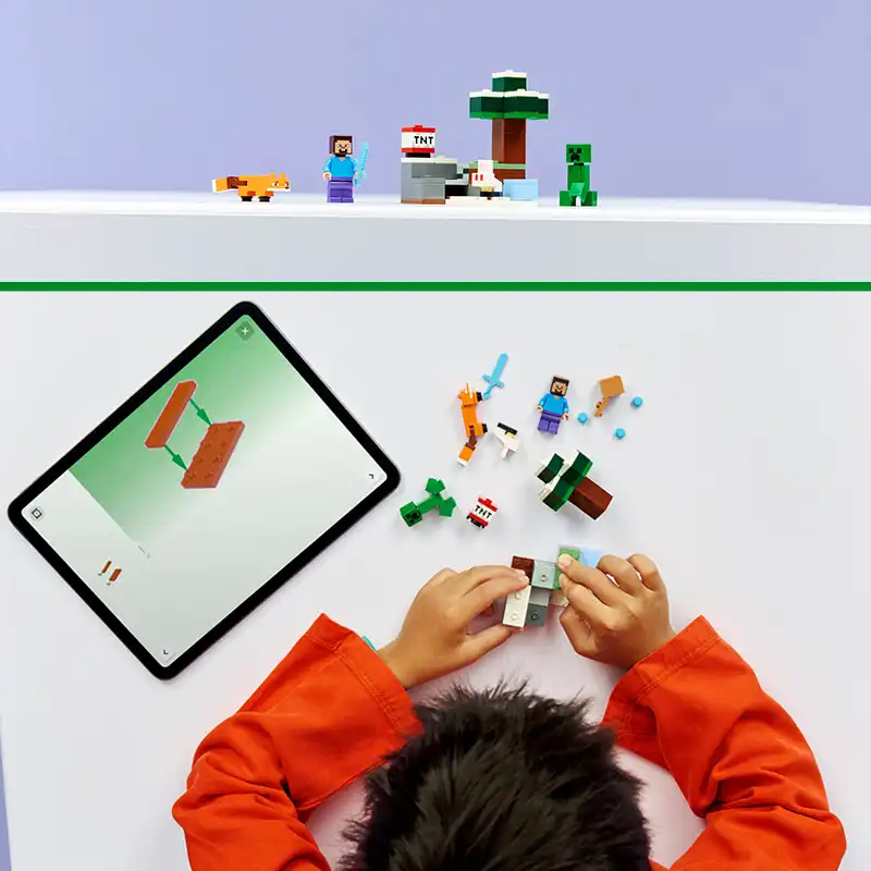 بنر lego builder ساخت LEGO Minecraft Steve's Taiga Adventure