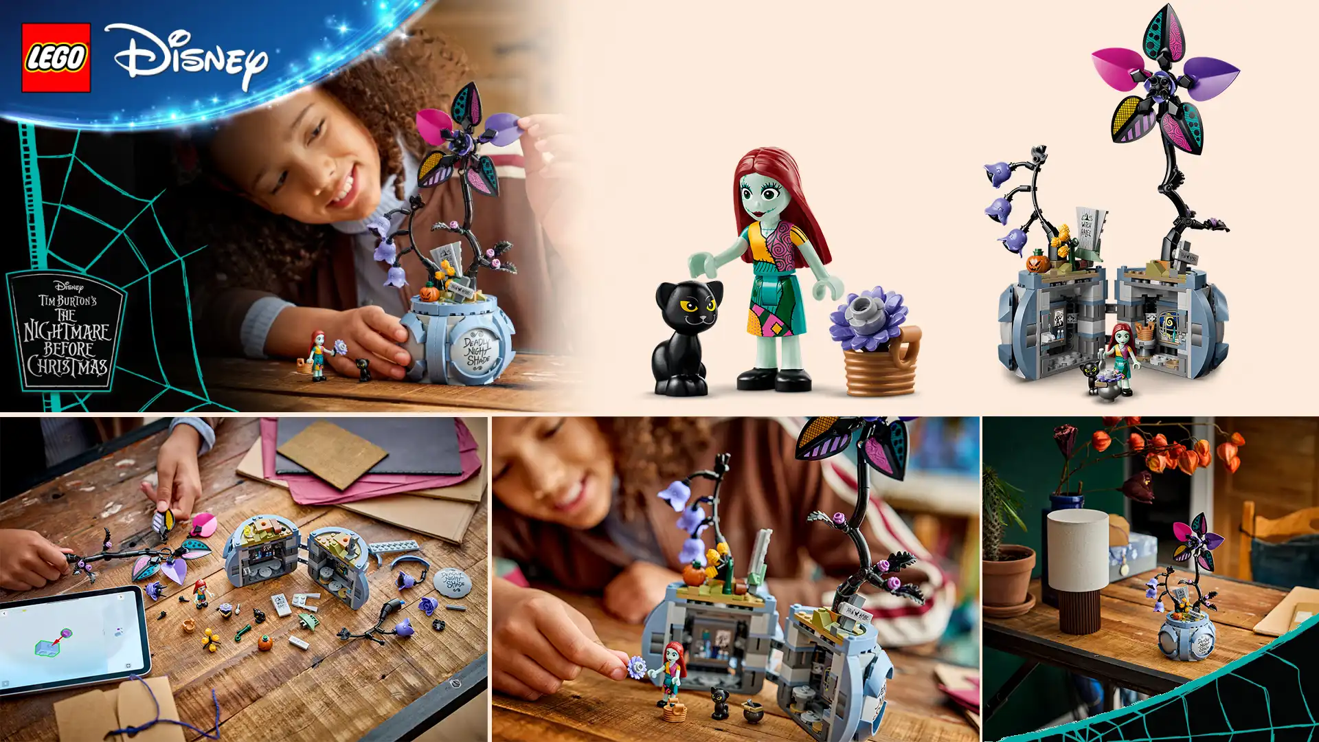بنر دوم دسکتاپ lego 43288 Sally's Flowerpot disney