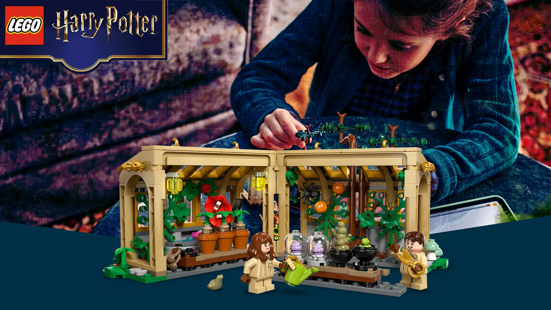 بنر دسکتاپ Harry Potter Hogwarts Castle: Herbology Class
