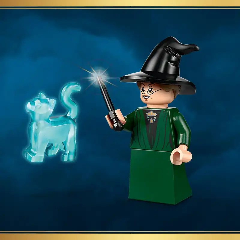 عکس گربه پاترونوس Lego Harry Potter Hogwarts Castle Sorting Hat Ceremony