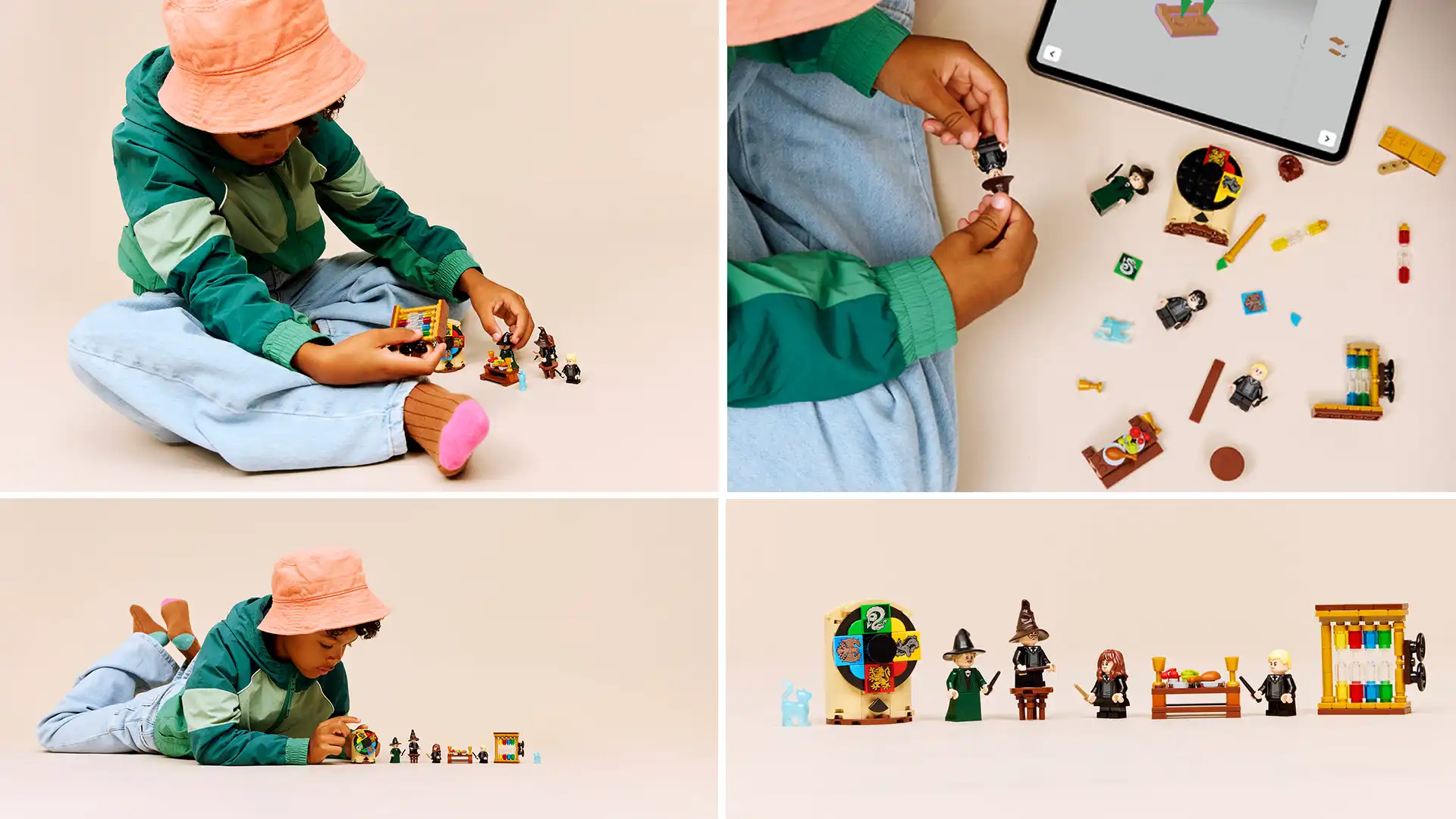 بنر دوم دسکتاپ Lego Harry Potter Hogwarts Castle Sorting Hat Ceremony