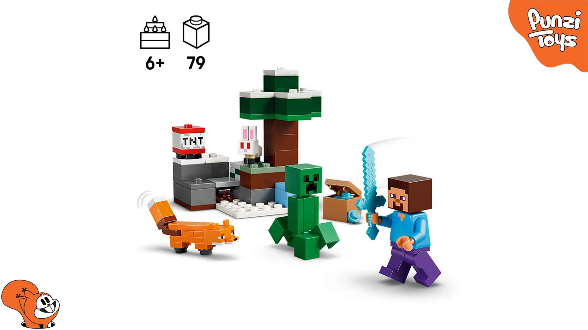 بنر LEGO Minecraft Steve's Taiga Adventure
