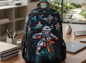 کوله پشتی اسمیگل Motorcycle با کاراکتر سهبعدی